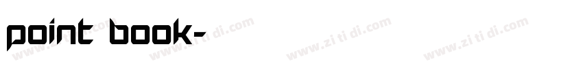 Point Book字体转换